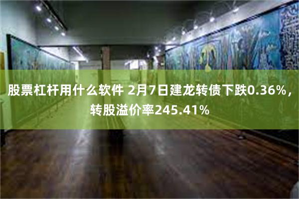 股票杠杆用什么软件 2月7日建龙转债下跌0.36%，转股溢价率245.41%